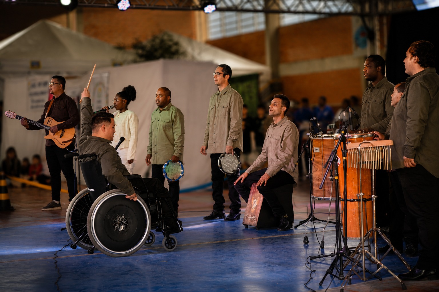 Grupo de percussão - Assistência Social APAE Cachoeira do Sul