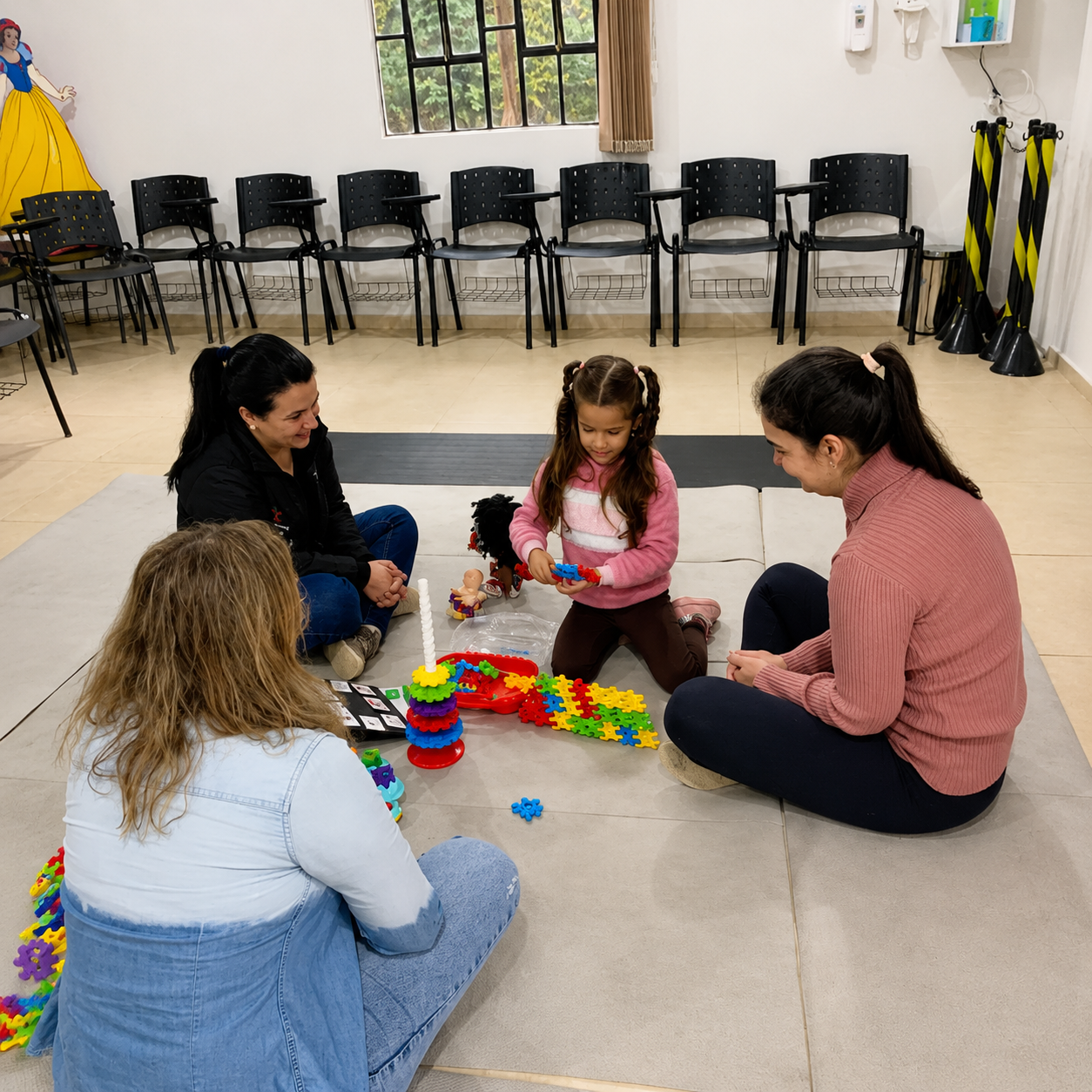 Atendimento em grupo - mãe e filhos