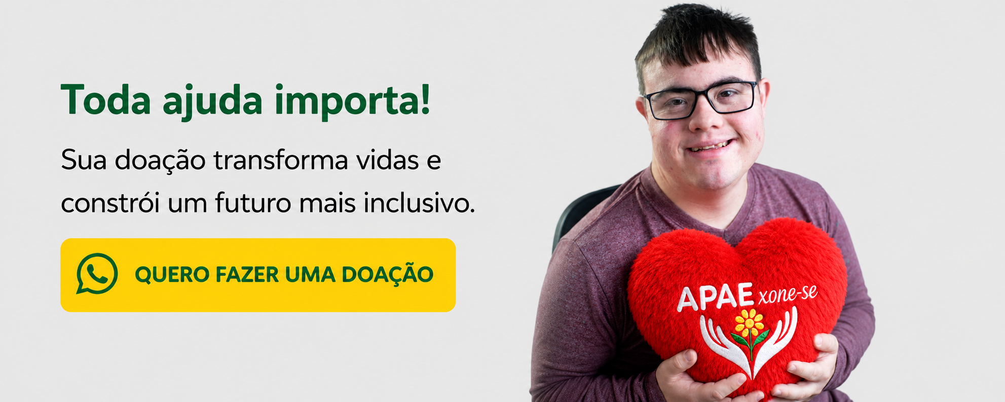 Toda ajuda importa! Quero fazer uma doação